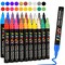Paint Pens, Paint Markers 20 Pack Oil-Based Painting Pen Set for Rocks Painting Wood Plastic Canvas Glass Mugs DIY Craft